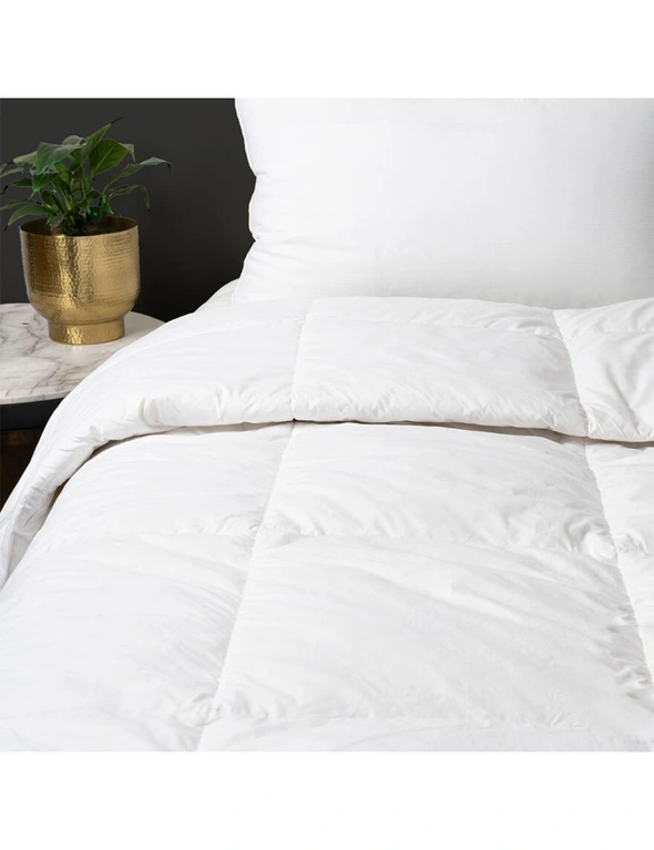 Sheraton Luxury Double Bed Goose Feather Down Quilt White 180 x 210cm, hi-res image number null