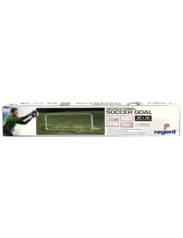 Regent 6 x 3' Folding Recreational Soccer Goal, hi-res image number null