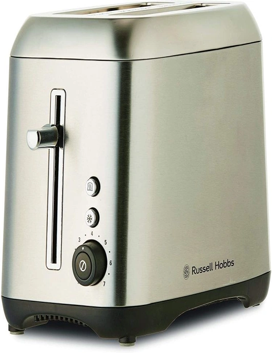 Russell Hobbs RHT82BRU 930W Carlton 2-Slice Bread Sandwich Toaster Brushed SS, hi-res image number null