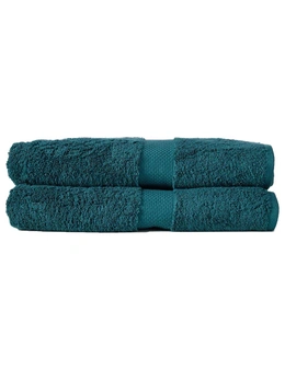 2pc Canningvale Royal Splendour Bath Sheet Set Azzurrite Teal Home/Bathroom