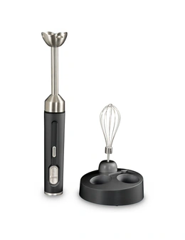 Geek Chef Rechargeable Cordless Electric 200W Stick Hand Blender/Whisk Mixer BLK