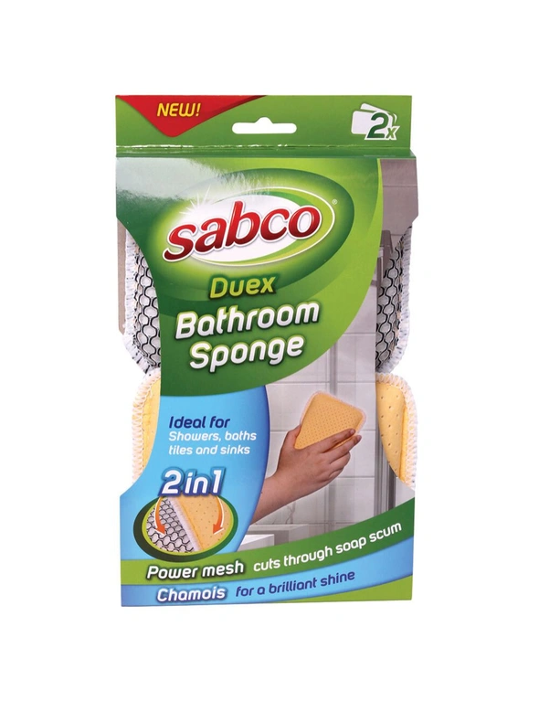 8pc Sabco Duex Bathroom Sponge, hi-res image number null