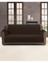 Custom Fit 2-Seater Sofa Cover Protector Coffee, hi-res