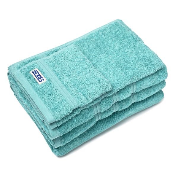 DKNY Quick Dry Cotton Towel Set - 2 Bath, 2 Hand, 2 Washcloths, Seafoam