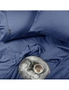 Sheraton Luxury  Bamboo Cotton Single Bed Fitted Sheet Set Deep Blue, hi-res