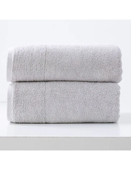 2pc Renee Taylor Aireys Bath Sheet/Towel 160cm Zero Twist Cotton 650 GSM Vapour