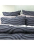 Cloud Linen Wave 65cm Pillowcase Cotton Chenille Vintage Washed Tufted Euro Blue, hi-res