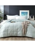 Ddecor Home Josephine Queen Bed Comforter Set 500TC Cotton Jacquard Bedding Sage, hi-res