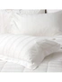 Ddecor Home Damask Queen Bed Comforter Set 500TC Cotton Jacquard Bedding White, hi-res