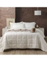 Ddecor Home Damask King Bed Comforter Set 500TC Cotton Jacquard Bedding White, hi-res