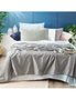Park Avenue Long Single Fitted Sheet/Pillowcases Set 500TC Bamboo Cotton Dove, hi-res