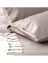 Park Avenue 500TC Queen Bed Quilt Cover/Pillowcase Natural Bamboo Cotton Pewter, hi-res