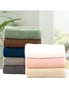 7pc Renee Taylor Cobblestone Hand/Bath Towel Set 650 GSM Cotton Ribbed Blush, hi-res