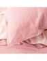 Renee Taylor Essentials Queen Bed Quilt Cover VINT Stone Washed Reversible Rose, hi-res