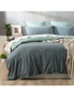 Renee Taylor Essentials Super King Quilt Cover Stone Washed Reversible Mineral, hi-res