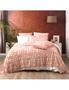 Renee Taylor Riley Queen/King Bed Cover Set Vintage Washed Tufted Cotton Blush, hi-res