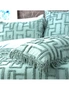 Renee Taylor Riley Queen/King Bed Cover Set Vintage Washed Tufted Cotton Mineral, hi-res
