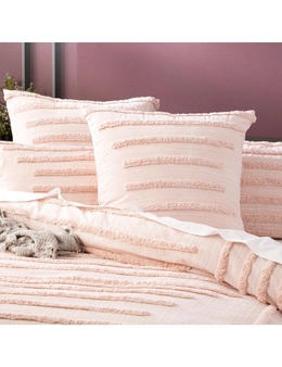 Renee Taylor Classic Queen Bed Quilt Cover Cotton Vintage Washed Tufted Blush