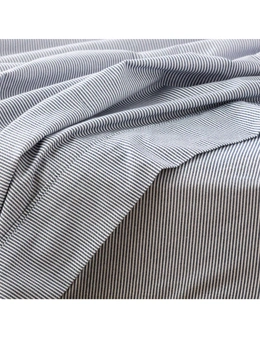 Park Avenue Double Flannelette Fitted Sheet Set 175 GSM Egyptian Cotton Striped