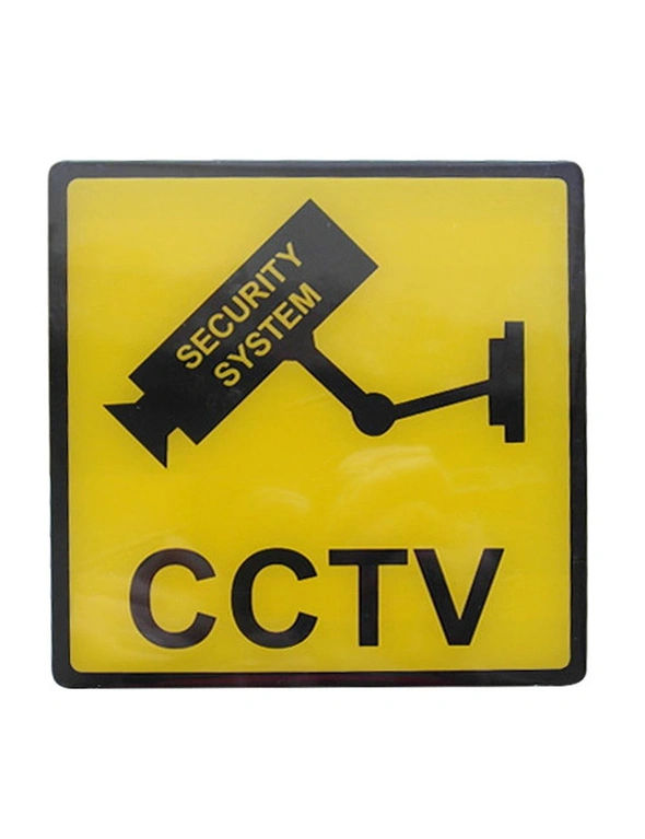 Doss 120Mm Cctv Security Sign Acrylic, hi-res image number null