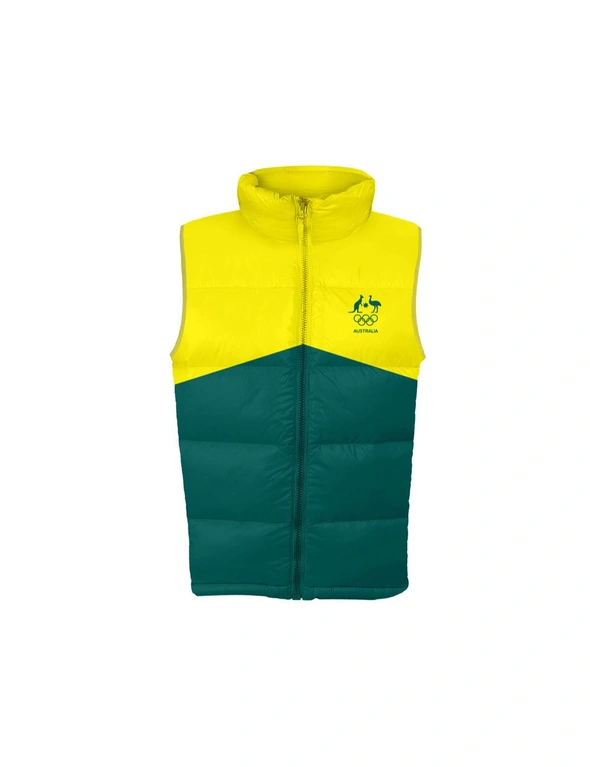 AOC Adults Supporter Padded Vest Green/Gold 3XL, hi-res image number null