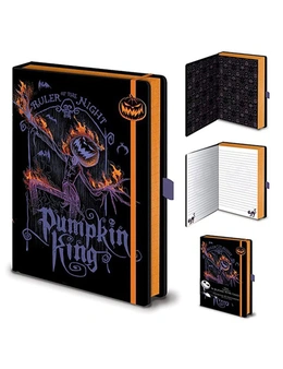 Disney Nightmare Before Christmas Themed Pumpkin King A5 Premium Notebook