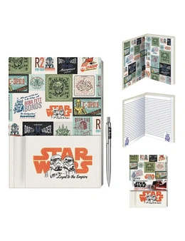 Star Wars George Lucas Themed Classic Retro Premium Notebook With Pen Set