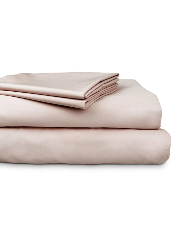 Ardor 300TC Cotton Mega Queen Bed Sheet Set Pink, hi-res image number null