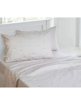 Jelly Bean Kids Merideth Printed King Single Bed Sheet Set Lilac