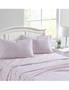 Laura Ashley Paisley King Size Bed Flannelette Sheet Set w/ 2x Pillowcase Rose, hi-res