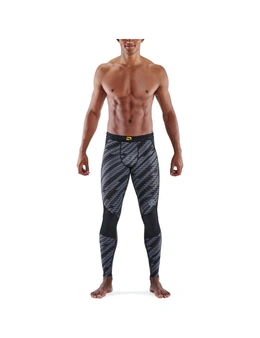 Skins Compression Series-3 Men's Long Tights Black Geo Print S