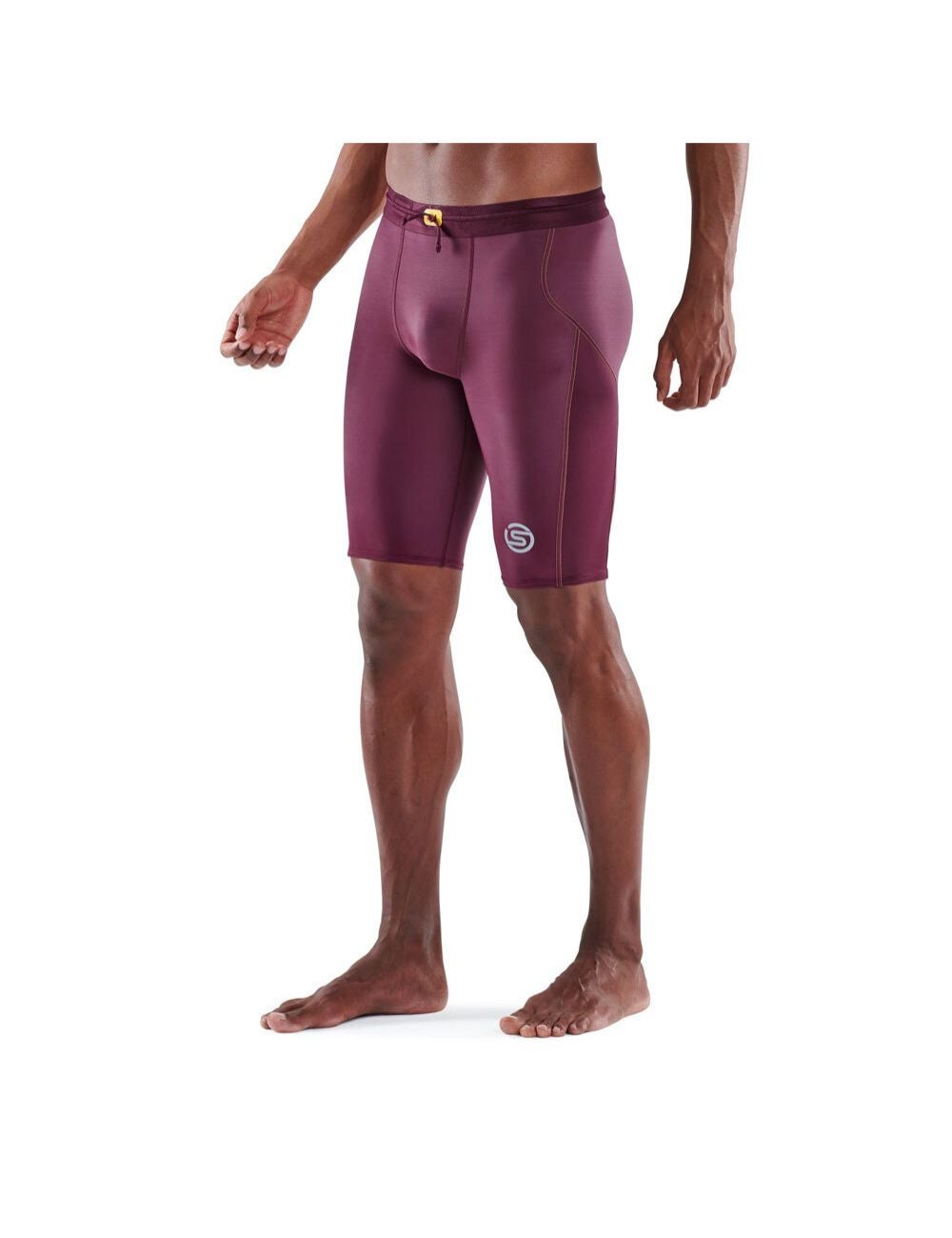 Skins Series-3 Burgandy Leggings, Compression Tights