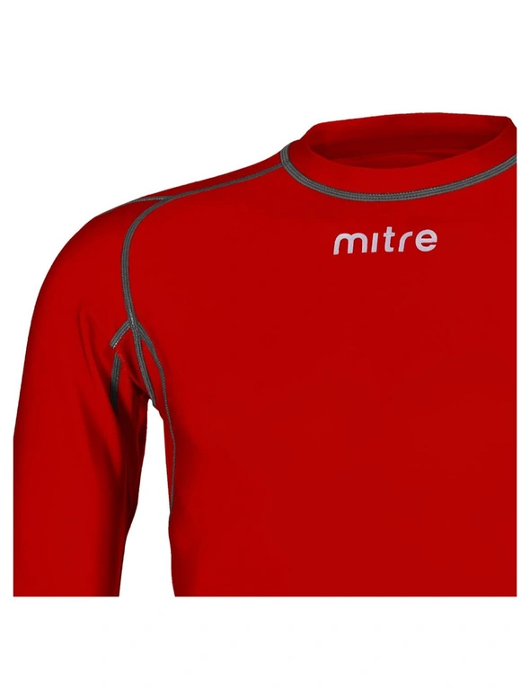 Mitre Neutron Compression LS Top Size SY (Aged 5-7) Scarlet, hi-res image number null