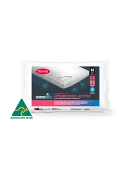Tontine 46x72cm Comfortech Hydrocool Active Cotton Pillow Medium Profile White