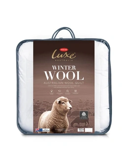 Tontine Double Bed Luxe Australian Winter Wool Washable Warm Quilt/Doona Bedding