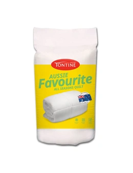 Tontine 210x210cm Aussie Favourite All Seasons Queen Bed Microfibre Quilt Doona