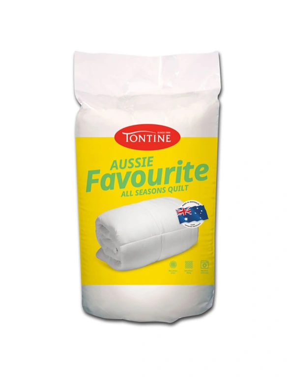 Tontine 210x210cm Aussie Favourite All Seasons Queen Bed Microfibre Quilt Doona, hi-res image number null