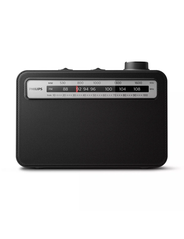 Philips 2000 Series AC/Battery-Operated AM FM Radio Portable Radio