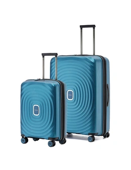 2pc Tosca Eclipse 20"/29" Travel Trolley Travel Suitcase Small/Large Blue