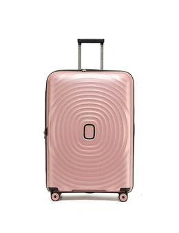 Tosca Eclipse 29" Checked Trolley Travel Lightweight Suitcase 77x51cm Rose Gold
