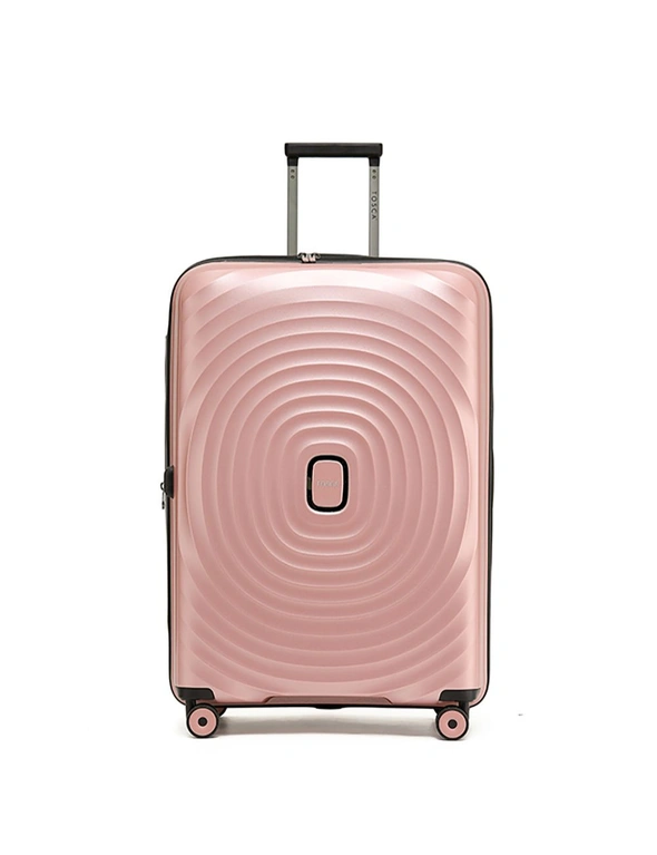 Tosca Eclipse 29" Checked Trolley Travel Lightweight Suitcase 77x51cm Rose Gold, hi-res image number null