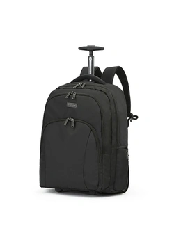 Tosca Oakmont Trolley Wheeled Ballistic Fabric Backpack Bag 50x35x25cm - Black