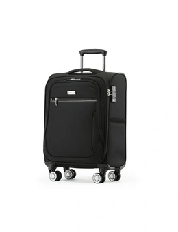 Tosca Transporter TSA Lock 20" Cabin Trolley Luggage Suitcase 53x37x22cm Black