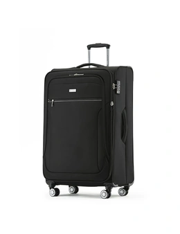 Tosca Transporter TSA Lock 30" Checked Trolley Luggage Suitcase 78x48x34cm Black