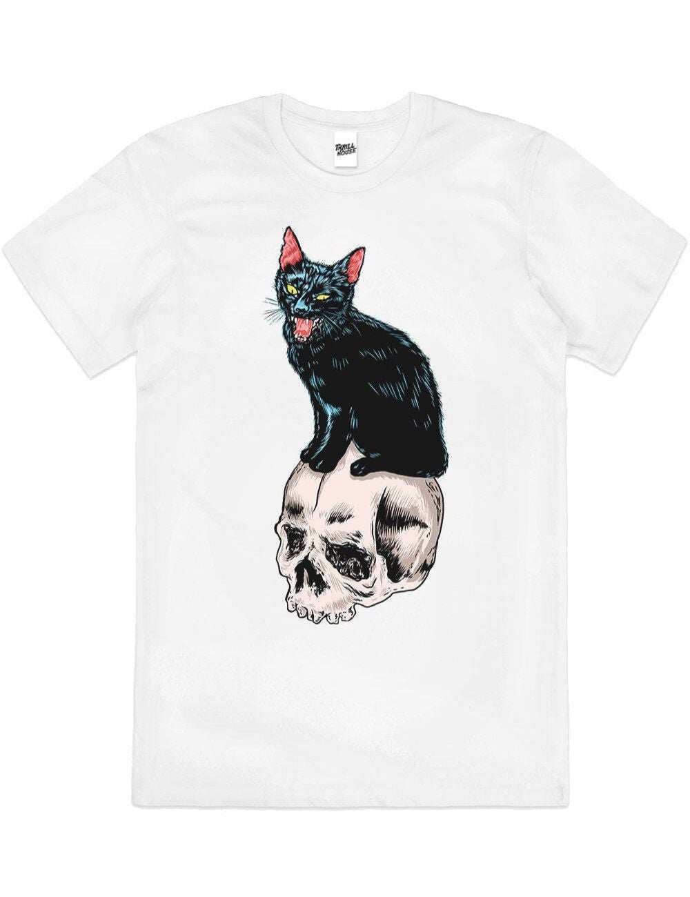 Black cat outlet tee