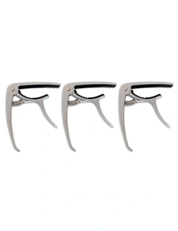 3x Tribute Quick Release Guitar Capo Clamp Tool Accessory Metal w/ Steel Spring