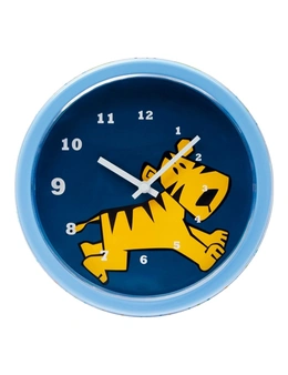 Tik Tok Childrens/Kids Wall Bedroom Round Analog Hanging Tiger Clock DÃ©cor 25cm