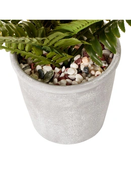 Cooper & Co Boston Artificial Indoor Decorative Plant Leafy Fern Green 30 cm