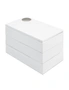 Umbra Spindle Jewelry Organiser Ring/Earring/Watch Storage Box White 19x12x13cm, hi-res