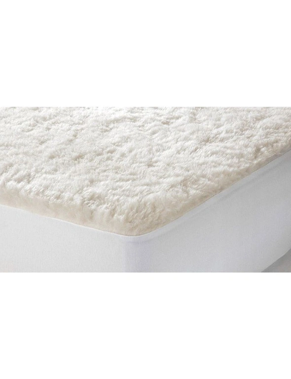 Jason Single Bed Washable Underlay Australia Wool Mattress Topper Bedding 300GSM, hi-res image number null